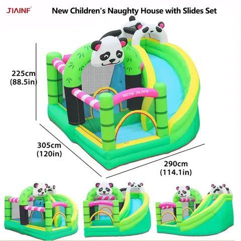 Надувной детский батут "Веселая панда "