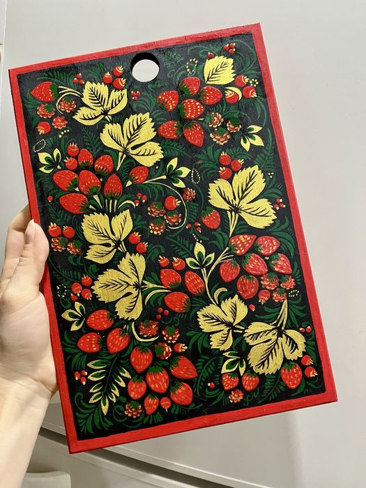 Хохломская роспись на досках