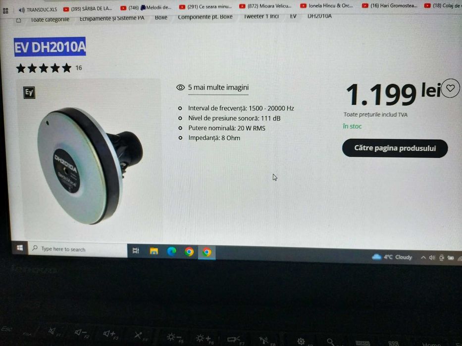 electro voice driver dh3-EV DH2010A