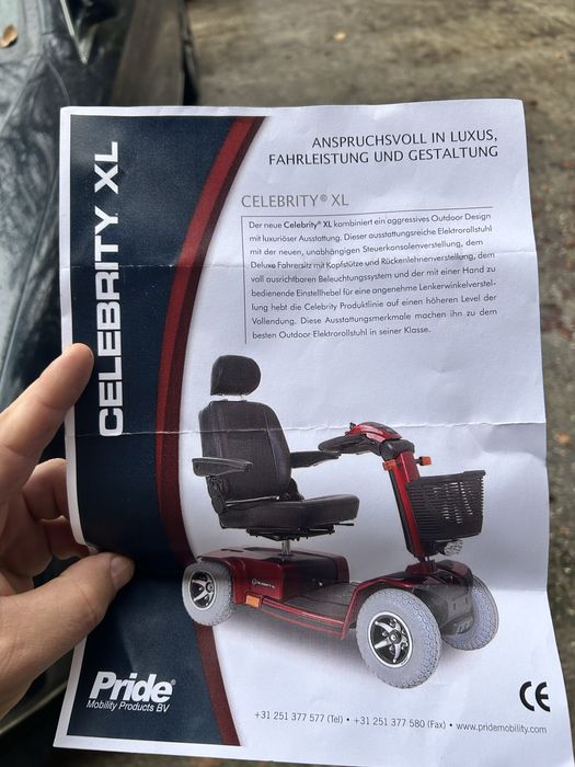 Scuter electric pentru  persoane cu dizabilitati