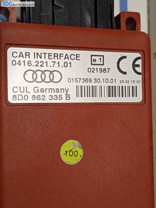 Unitate Modul Calculator Interfata Multimedia MDI Bluetooth Telefon Radio Volkswagen Passat B5 1997 - 2005 Cod 8D0862335B 04162217101 [M4350]