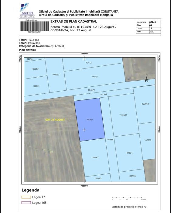 Urgent vând Teren 514mp intravilan Olimp super oferta!