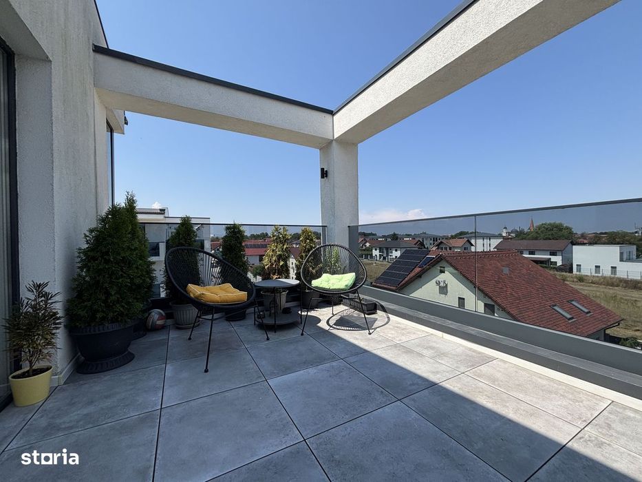 PENTHOUSE 3 camere cu TERASĂ deosebită 34 mp - zona Șelimbăr