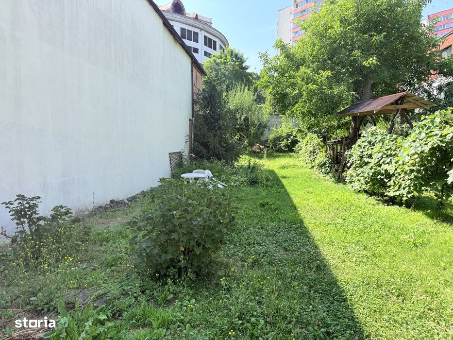 Inchiriez casa cu 2 camere  cu teren in zona centrala