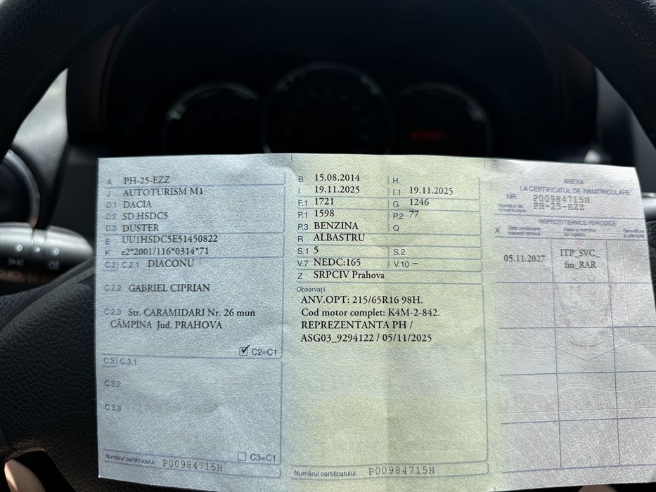 Vand Dacia Duster 2014