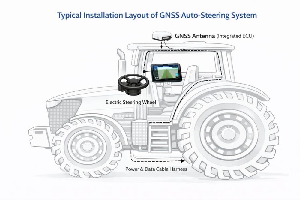GPS Автопилот за трактор – RTK точност до 2.5 см