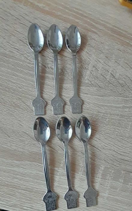 Руски  лъжички за кафе 12 бр. и 6 бр. лъжички за кафе Велико Търново.