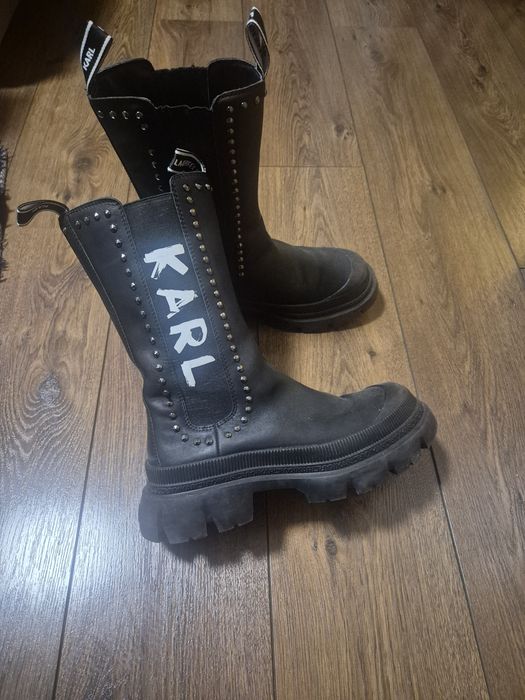 KAR LAGERFELD N39  и  Michael Kors N38 боти естествена кожа