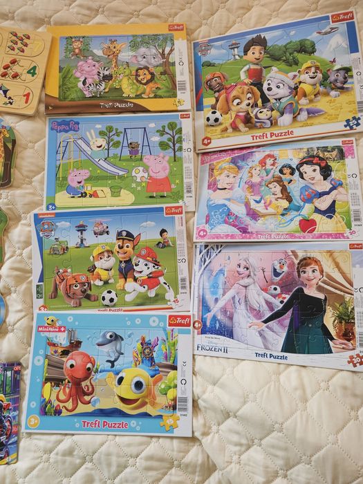 Детски пъзели на подложки, за ясла, за градина