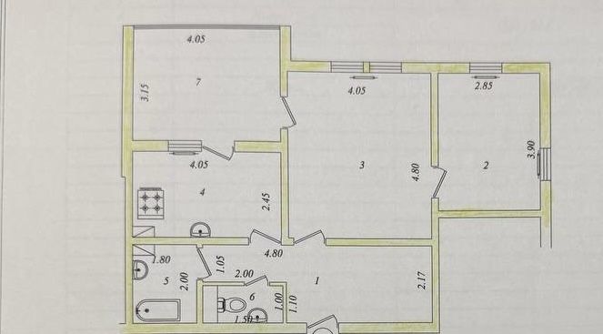 Сергелинский р-н массив Строител 2/5/9 69м2 ориентир Хавас. ИПОТЕКА