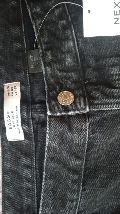 Джинсы новые черные 60 размер