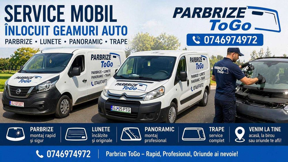 Montaj parbriz la domiciliu