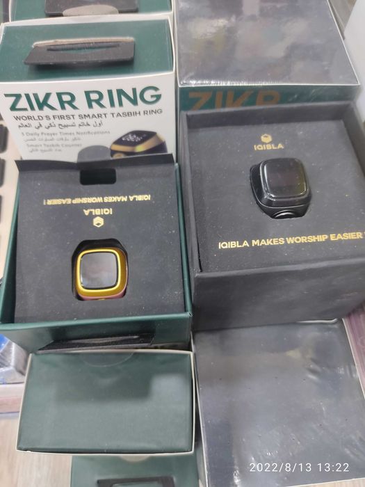 Zikr ring smart tasbeh  uzuk i qibla prilajeniyaga ulanib tel dan bosh