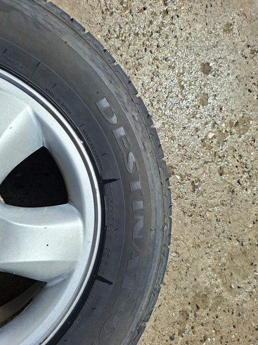 225 70 16 .Roti cu jante aluminiu si cauciucuri vara Firestone Destination HP