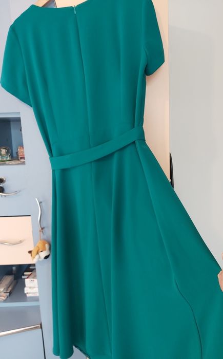 Rochie damă elegantă culoare turcoaz.