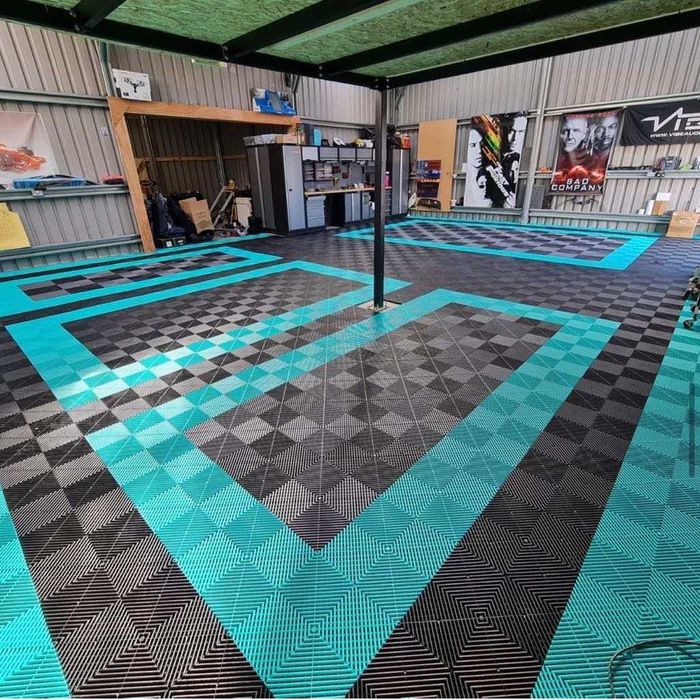 Placi Rosii PVC Modulare pentru podea,garaj,balcon,terasa