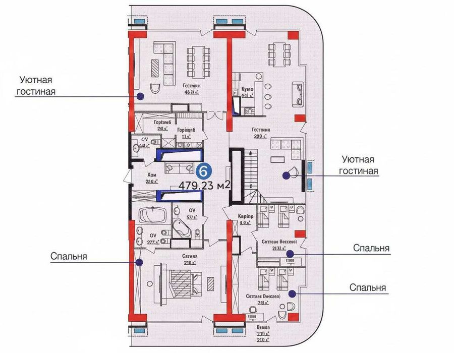 Срочно Пентхаус 26-27 этаж в ЖК NRJ U-Tower - Дружба Народов