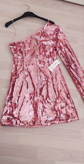 Bardot €139 висок клас рокля с пайети S от Австралия, нова, с етикет