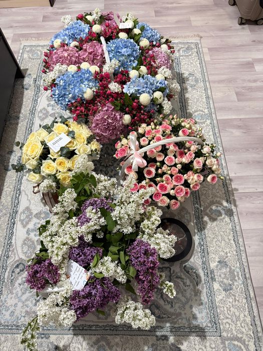 Цветы в корзинке