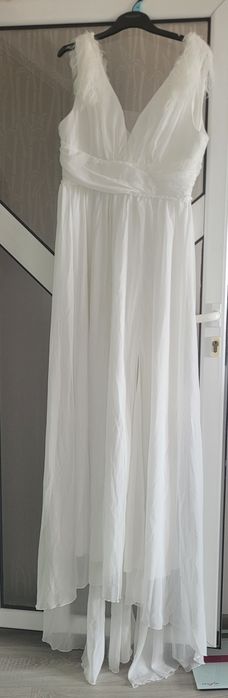 Rochie alba eleganta