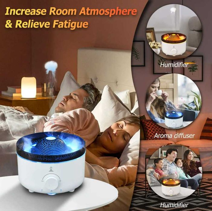 Портативный увлажнитель воздуха, с эффектом пламени аромадиффузор uvl2