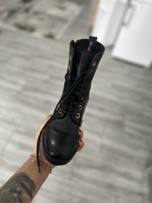 Ghete de piele tommy hilfiger