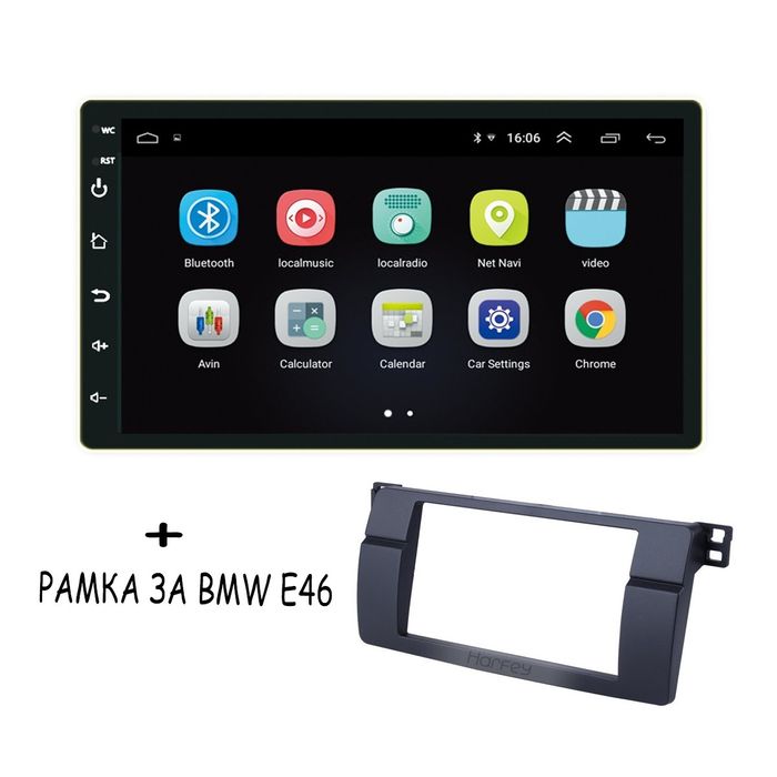 Мултимедия Android bmw E46 E39 x5 E38 андроид навигация БМВ + камера