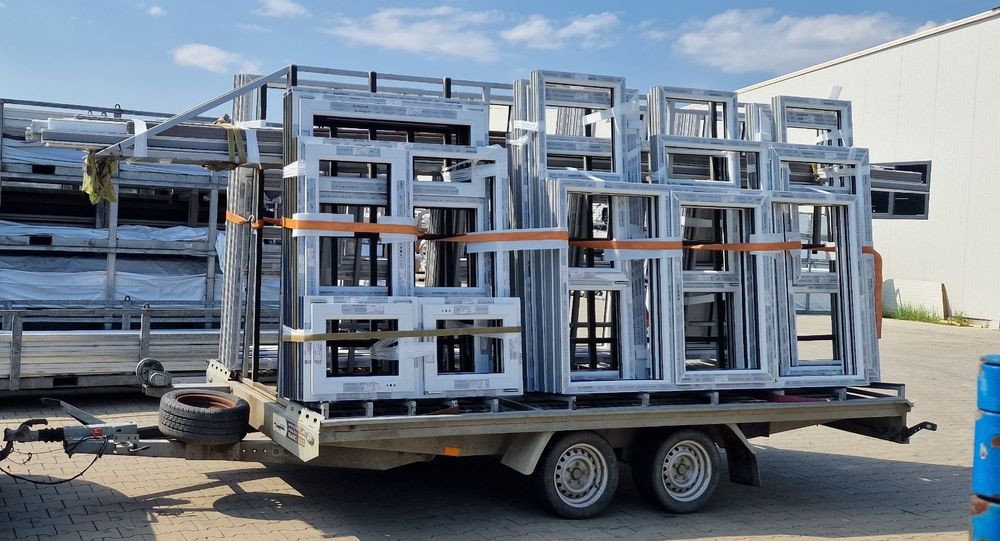 Capra, suport, rastel trasport sticla, tamplarie, profile, termopane