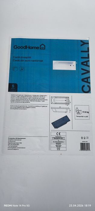 Vând cada baie Goodhome