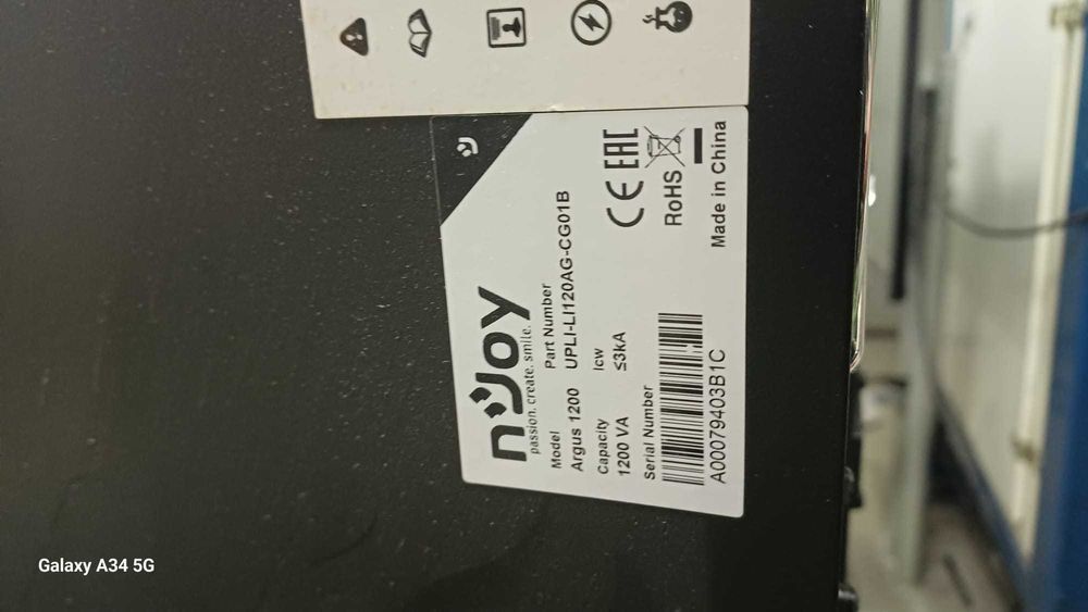 Ups Rackabil 1200VA sinusoida pura Njoy Argus 1200