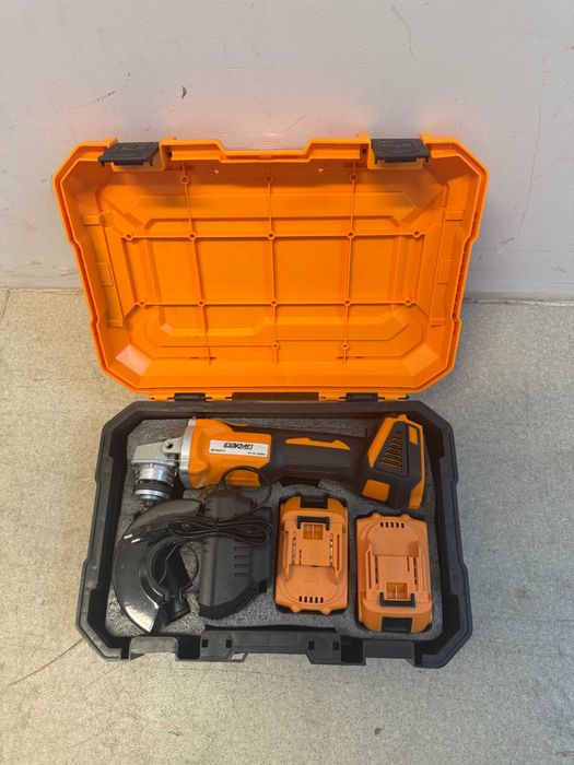 Ъглошлайф безчетков Ø125mm 18V 2x4Ah куфар BK-BAG73