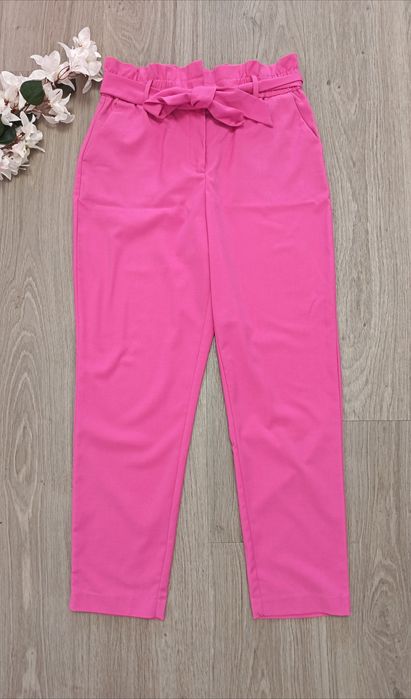 Pantaloni eleganți culoarea  corai Reserved