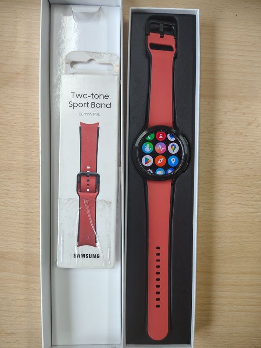 Ceas Samsung Galaxy Watch 4 classic 46 mm și curea Two tone Sport Band M/L