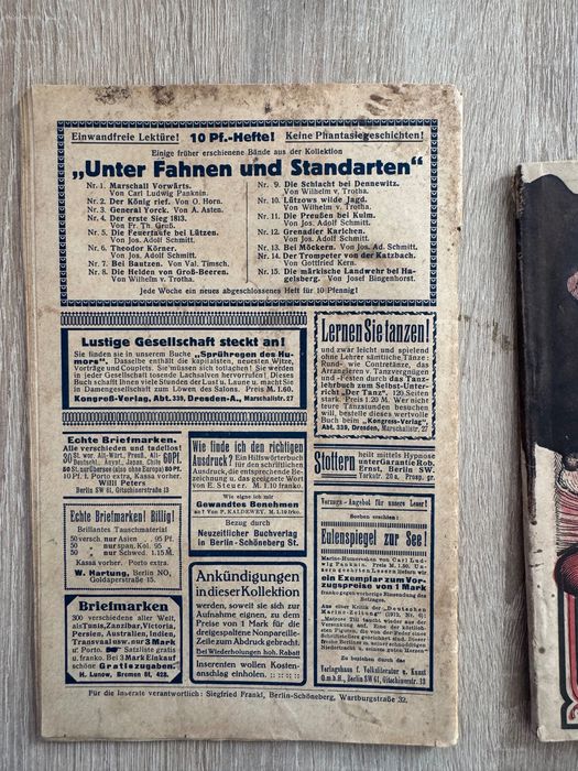 Set 2 reviste/broșuri istorice Germane Primul Război Mondial 1914-1916