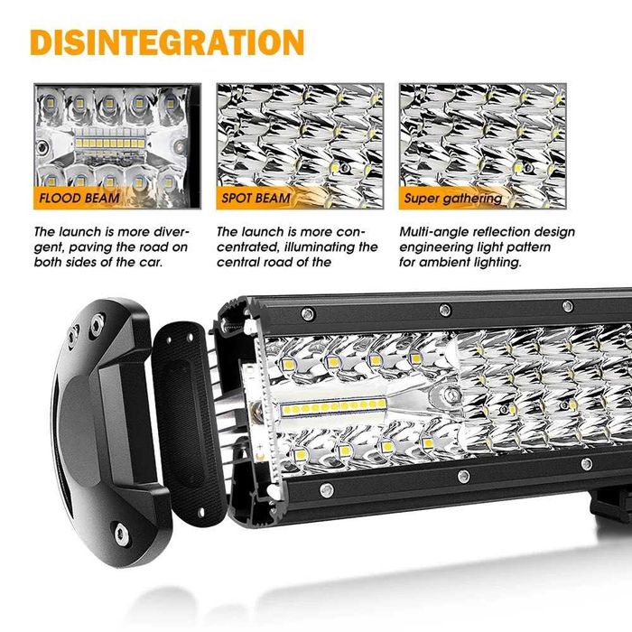 16D ДИОДЕН ЛЕД БАР / LED BAR 52СМ - Ново поколение 480W