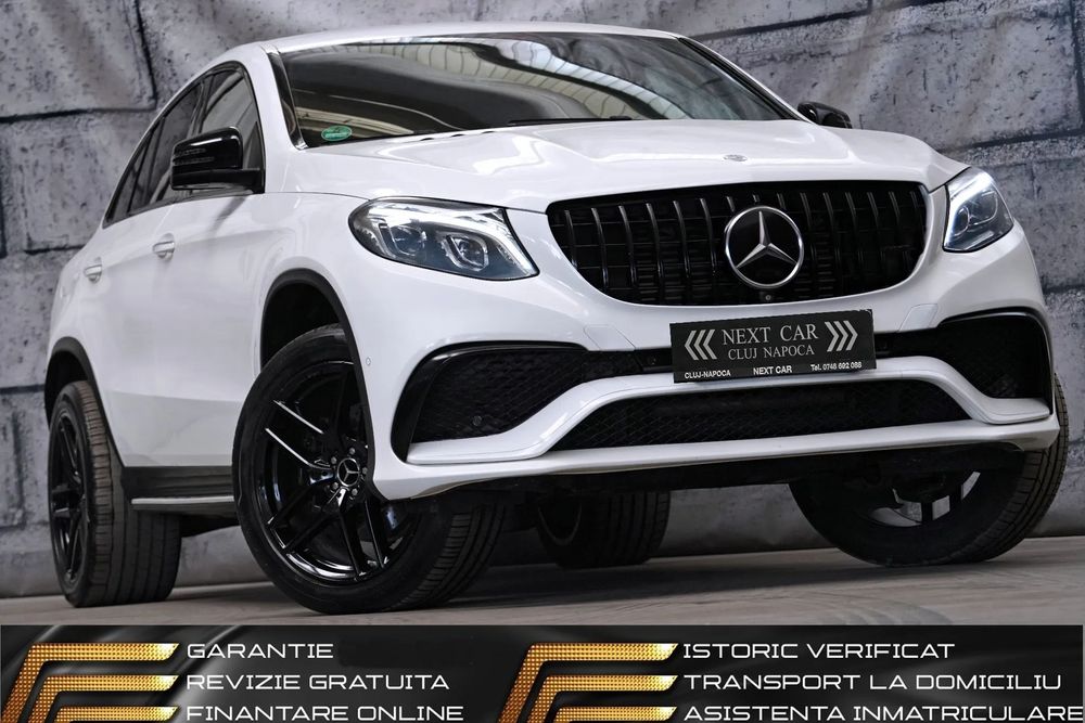 Mercedes-Benz GLE Coupe GARANTIE 24 LUNI*RATE*63 AMG*4x4*Pneumatic*Line+Side+Distronic*Webasto