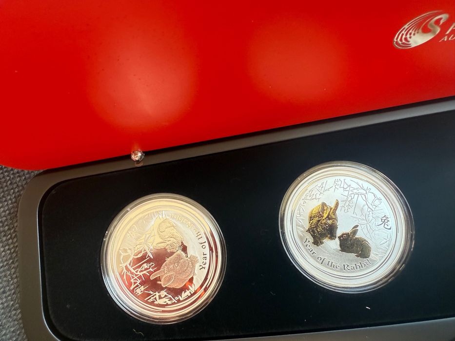 Лунар Комплект 4 унции сребърни монети Lunar