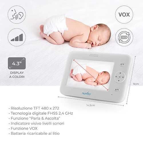Nuvita Видео бебефон Wireless 4.3" 3043 300 метра