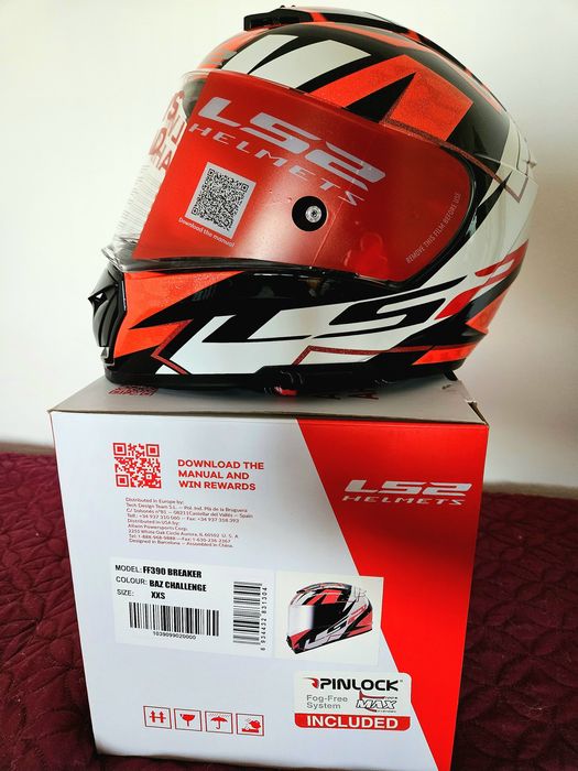 Промоция!!! Full face каска LS2 - 51-52cm - XXS размер