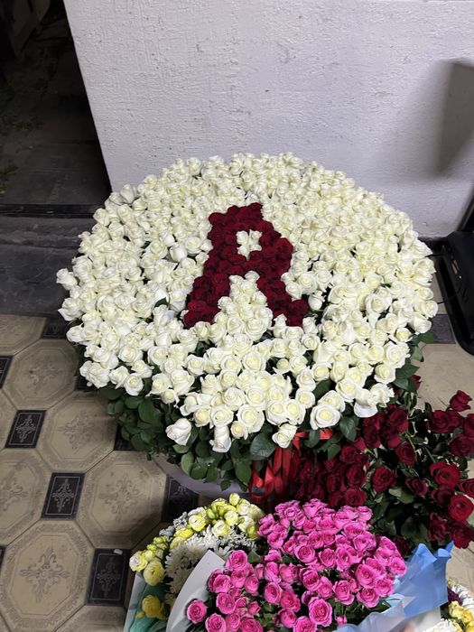 Роза  свежие  1001  шт