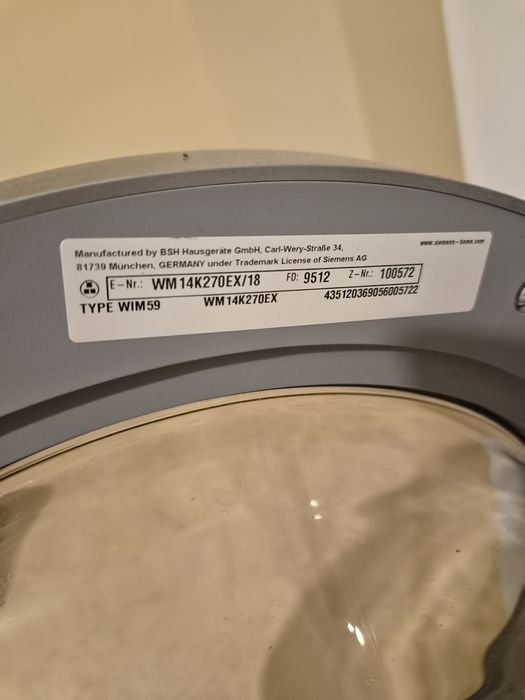 Пералня Siemens, 8  кг, А+++