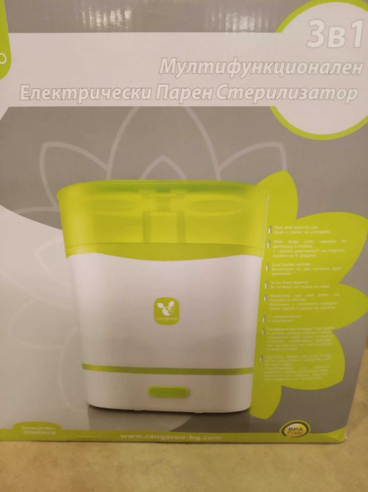 Бебешки електрически парен стерилизатор