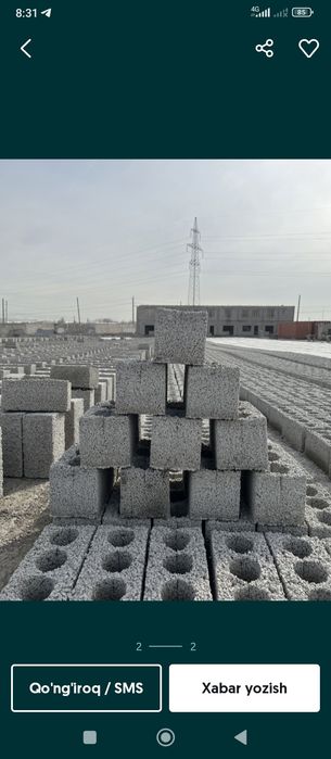 Сифатли  шлакаблоклар бор Оптим  семенд