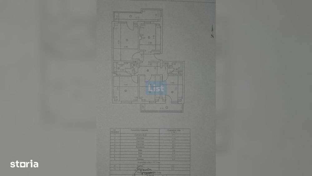 Apartament 93 mp, etaj 1