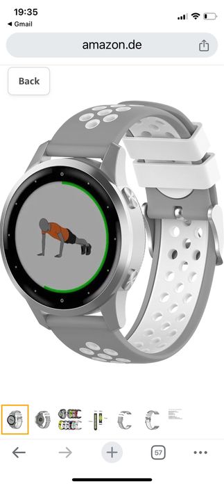 Силиконови каишки Garmin, Fossil  18 mm