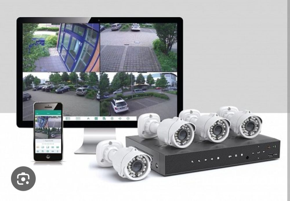 Установка камеры видеонаблюдения.