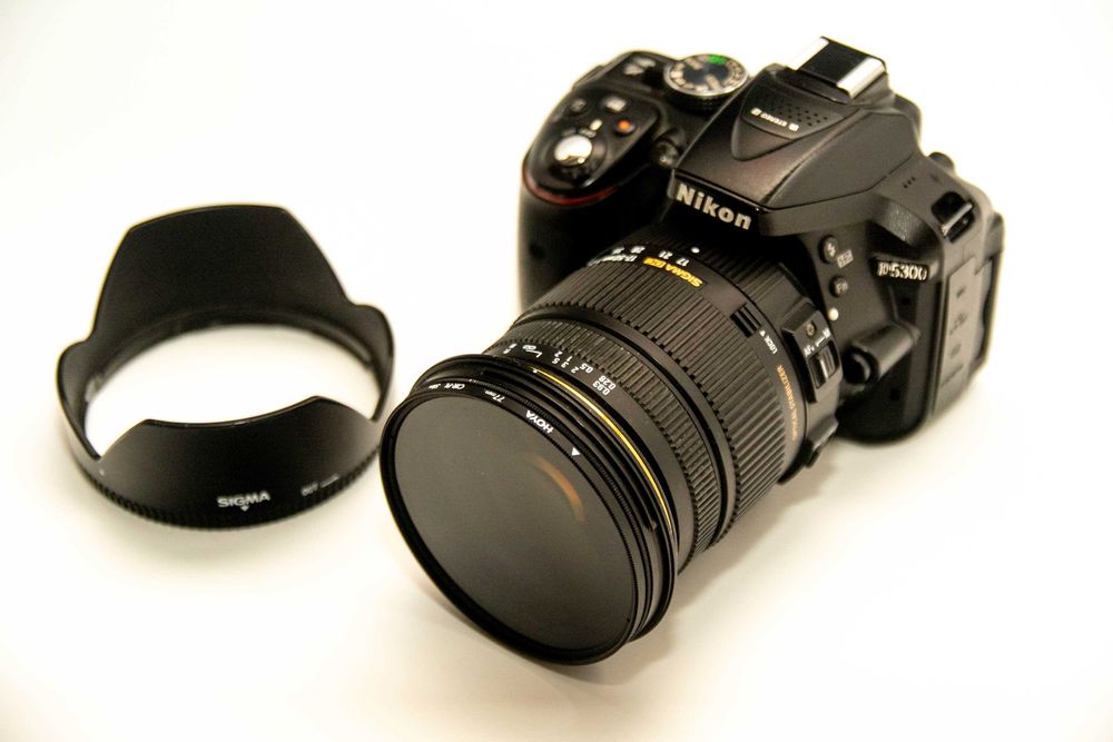 Nikon D5300 cu obiectiv NIkkor 55-200 si Sigma 17-50 f2.8