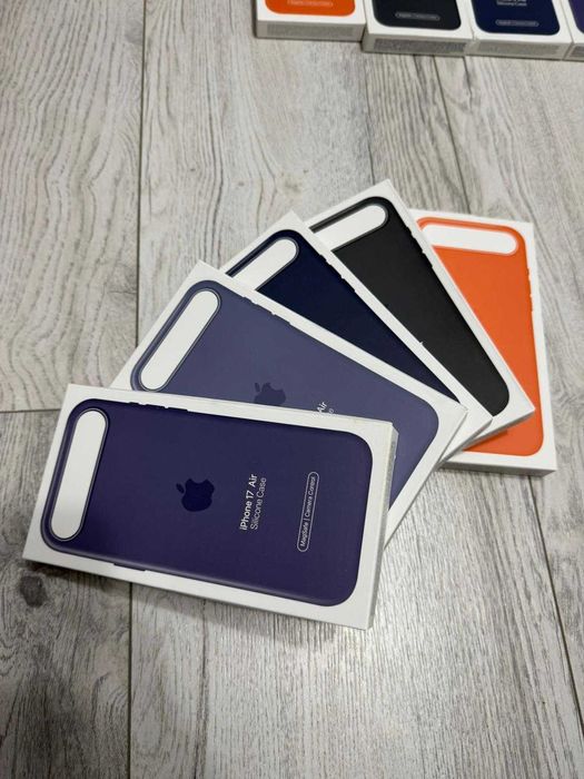 Huse silicon originale Apple, MagSafe, iPhone 17/Air/Pro/Pro Max, noi