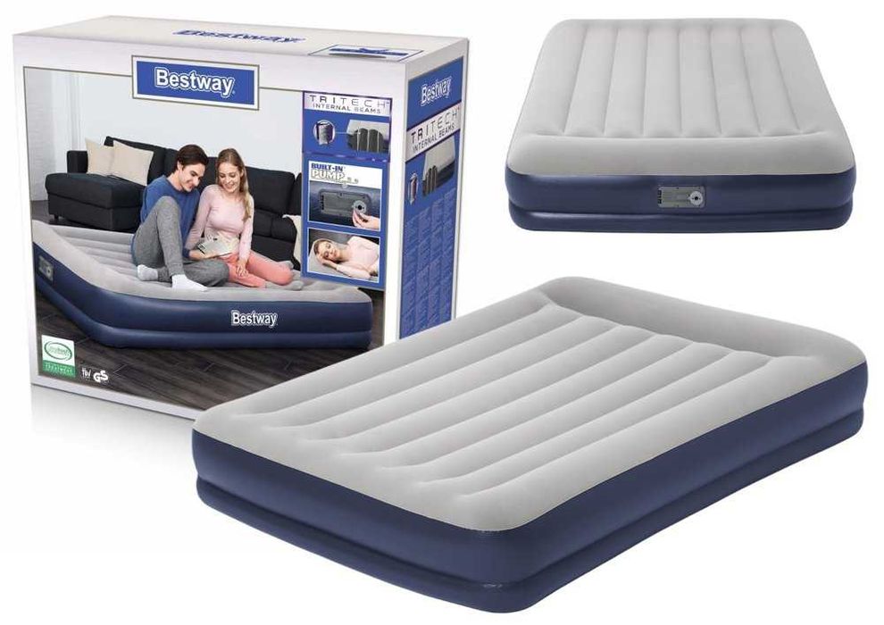 Двуспальная надувная кровать. Bestway-152х203х36 см Доставка БЕСПЛАТНО