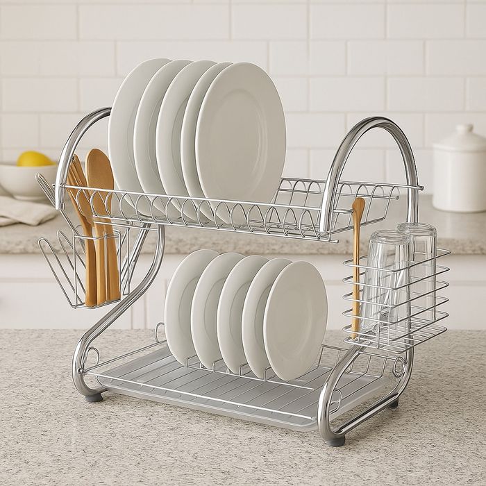 Сушилник за съдове Rosberg, 2нива, 40х38х24см.